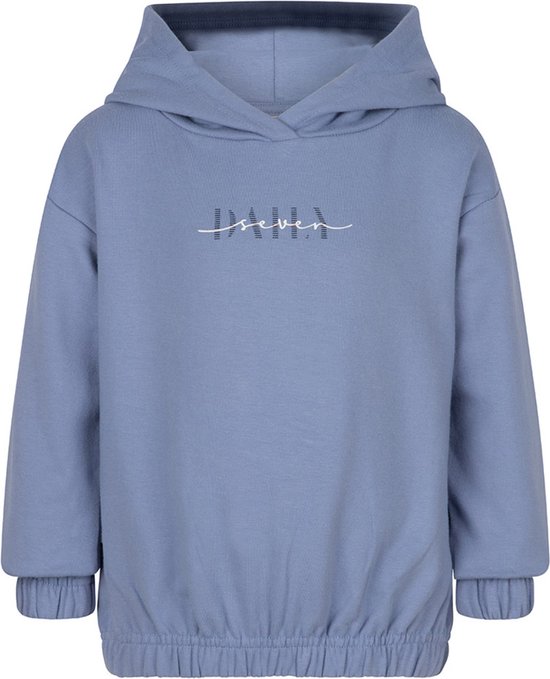 Daily7 meisjes hoodie D7 oversized Lavender Blue