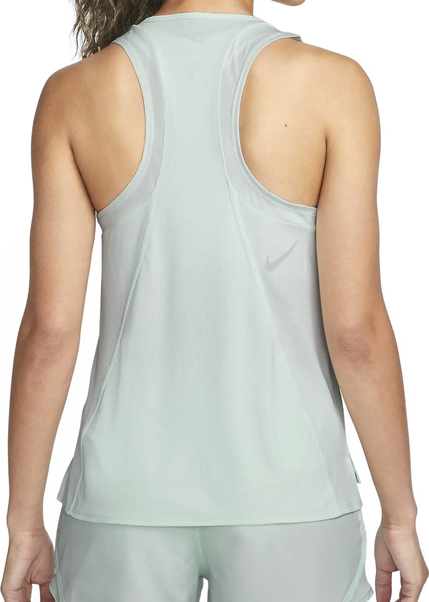 Nike Dri-Fit One Race Dames Singlet Groen