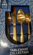 Tableware Collection Bestekset 16 delig - Zwart met goud
