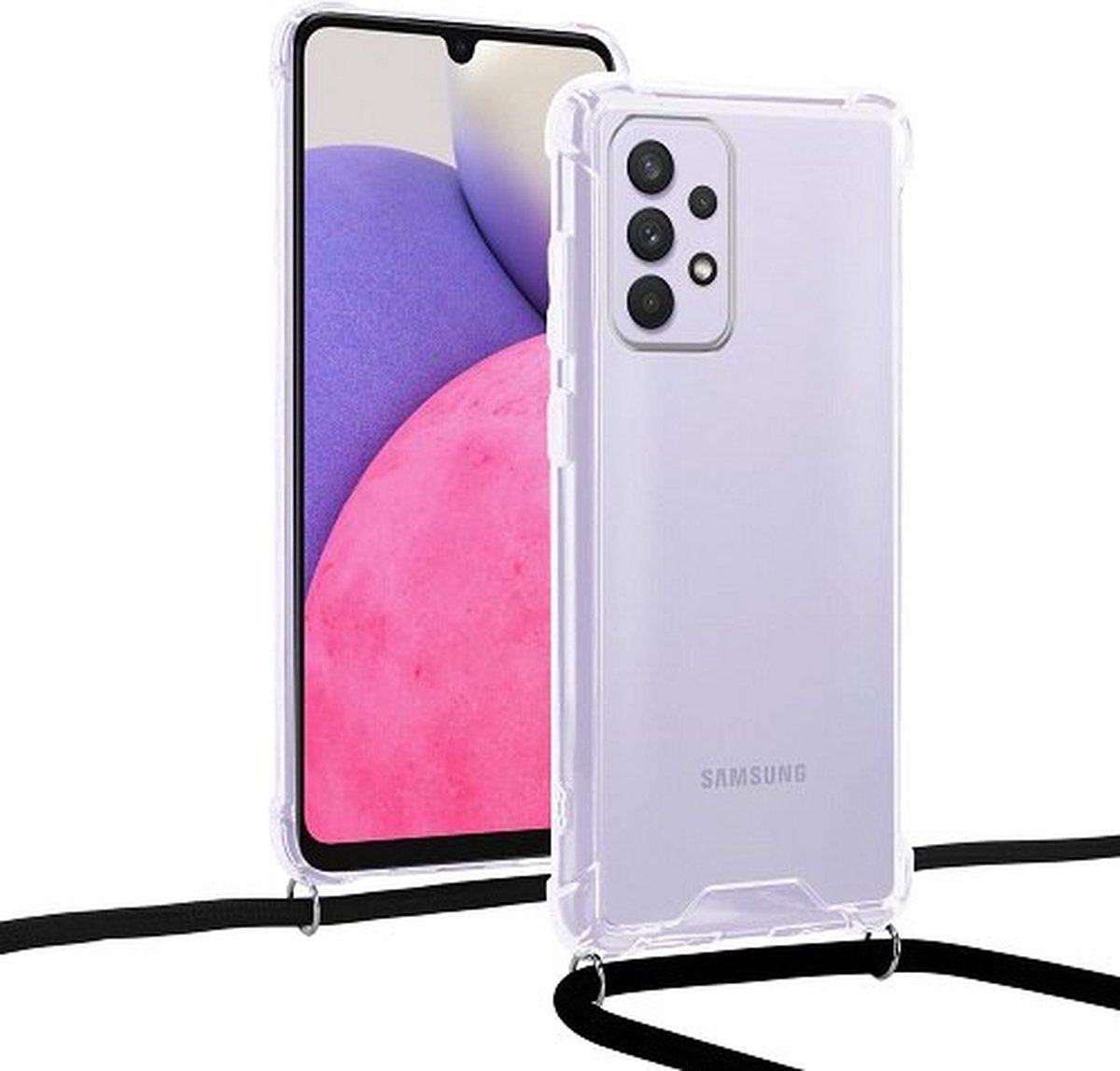 Samsung M51 Hoesje Met Koord Transparant