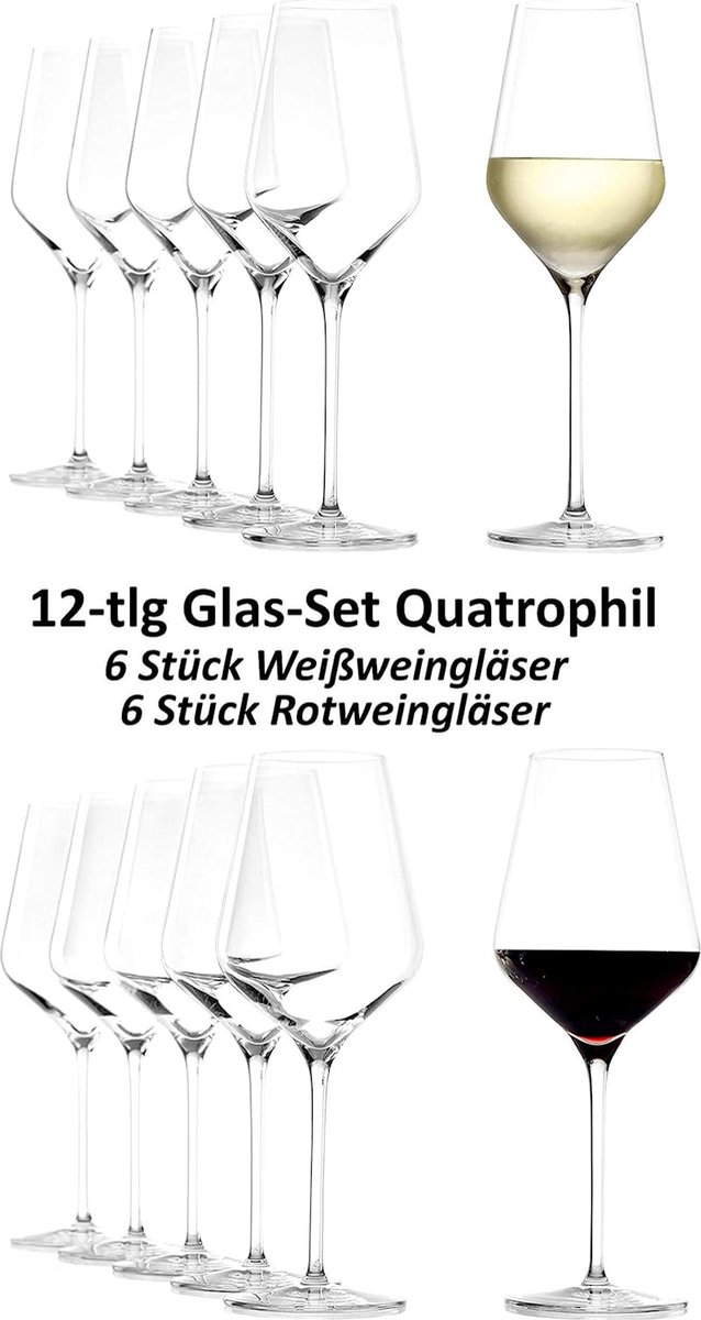 Rosenthal - Rode wijnglas, rode wijnglazen (6) - Glas - - Catawiki