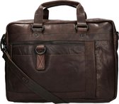 Spikes & Sparrow Laptop Bag / Work Bag / Briefcase - Bronco - 15,6 pouces - Cuir - Zwart