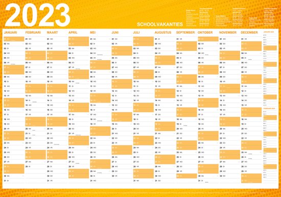 Wandkalender Muurkalender Jaarlijkse planner 100 x 70 met vakanties en  feestdagen... | bol.com