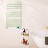 CREATE - Elektrische handdoekverwarmer voor wandmontage zonder planchet 500W - Pastel groen - WARM TOWEL