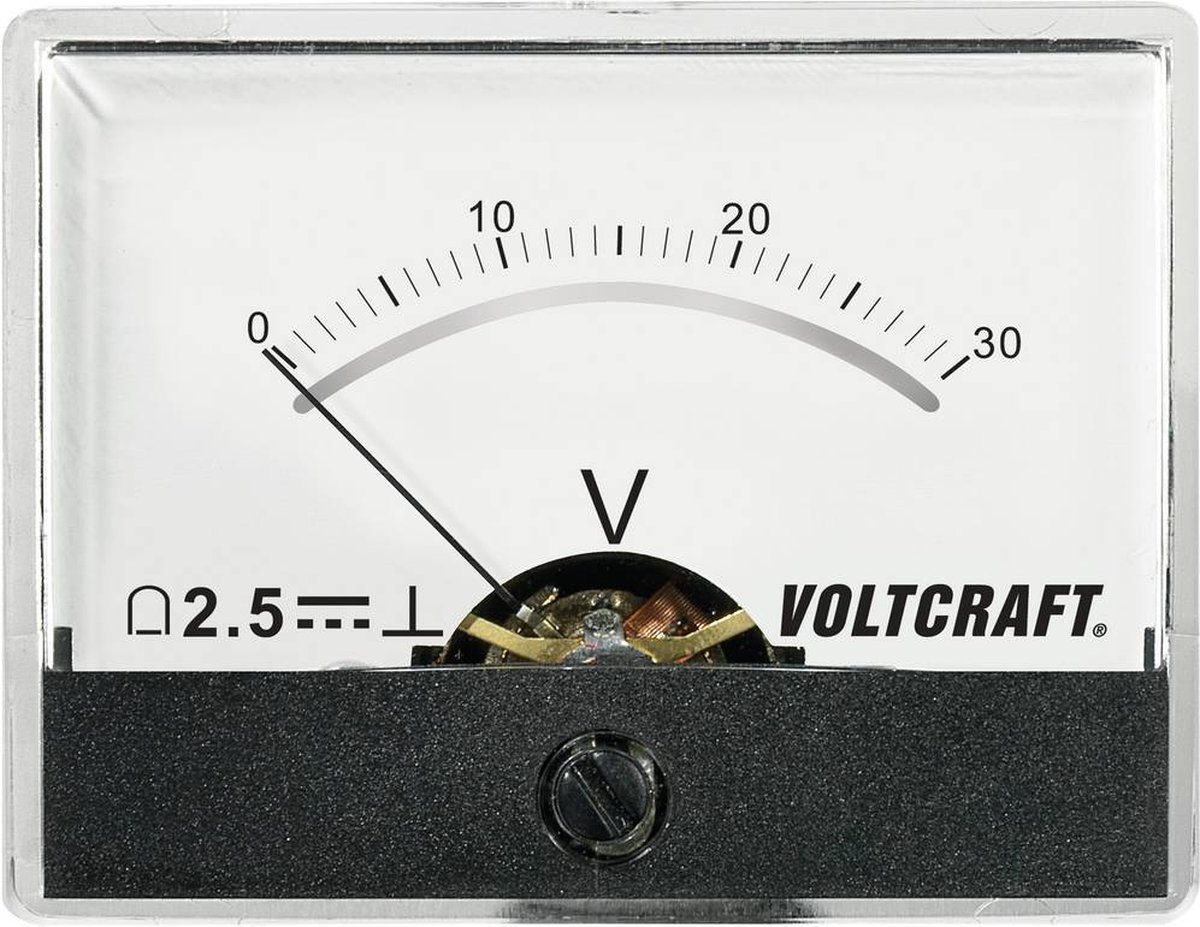 VOLTCRAFT AM-60X46/30V/DC Inbouwmeter AM-60X46/60 V/DC 30 V Draaispoel