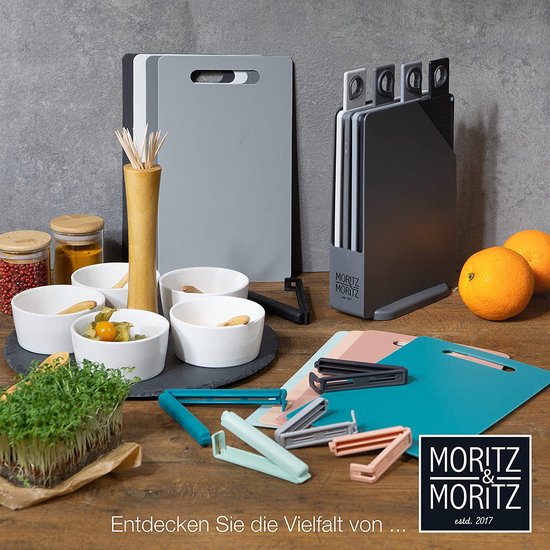 Leidinggevende regeren zin Moritz & Moritz 4 ontbijtplankjes, vaatwasmachinebestendig, 20,5 x 14,5 cm,  kunststof... | bol.com