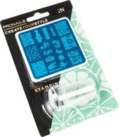 PN Selfcare Nagelstempel Set - Stamping Kit - Nagelstickers - Nail Art - Appelblauwzeegroen - 16 Stuks