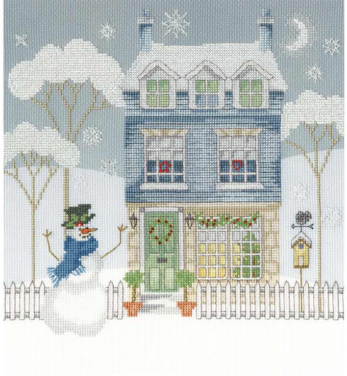 Bothy Threads Karen Tye Bentley Home For Christmas borduren (pakket) XKTB01