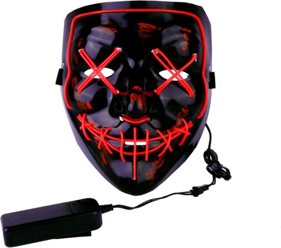 Masque d'Halloween - Purge - LED - Bandeau ajustable