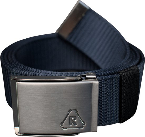 Roninn - Canvas Riem - Blauw - Geborsteld Staal