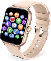 AyeWay Smartwatch - Waterdicht & Touchscreen - 70 Sportmodes - Met App - Smartwatch Dames - Roze