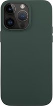 RNZV - Luxe siliconen case - iphone 14 PRO - iphone telefoonhoesje - forest green