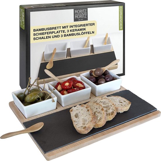 Set Sushi 2 Personnes Moritz & Moritz - Plateau Baguettes Bols Ardoise