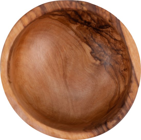 Bowls and Dishes Pure Olive Wood Olijfhouten Schaal Ø 8 cm (hoog