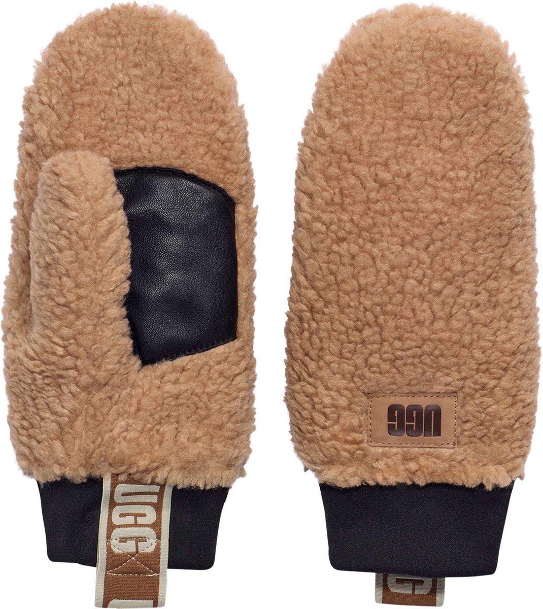 Ugg Mitaines Sherpa Femme Camel taille S/M | bol.com