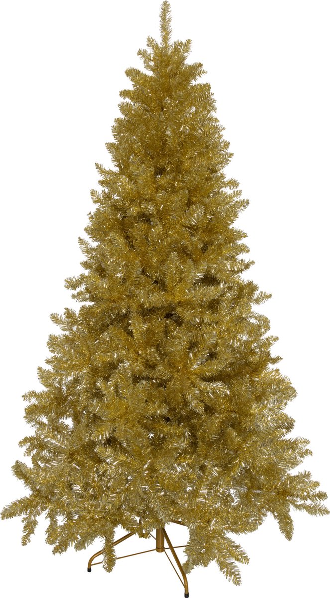 KJ Kunstkerstbomen Gouden Kunstkerstboom de luxe - 180 cm - Goud - 1050 PVC takken