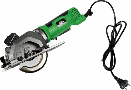 Hofftech Compacte Handcirkelzaag - 480 Watt - Ø 115 mm Zaagblad - 220 Volt