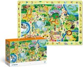 DODO Toys - Puzzel Dieren 5+ -80 stukjes - 31x41 cm - Dieren Speelgoed voor Kinderen - Zoekboek - Kinderpuzzel 5 jaar