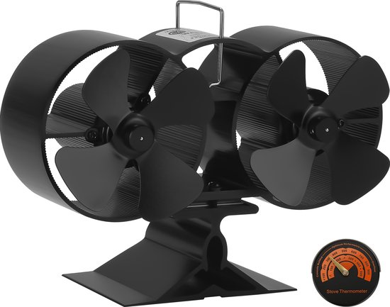 Kachelventilator, 6 vleugels, kachelventilator zonder stroom, stille