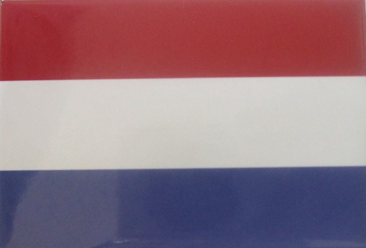 Koelkast magneet Holland, Nederlandse vlag rood wit blauw