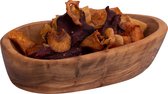 Bowls and Dishes Pure Olive Wood olijfhouten Schaal Rustique ovaal 17 cm - Cadeau tip!