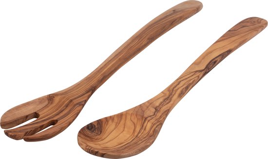 Clam werkloosheid Vooruitzicht Bowls and Dishes Slacouverts Pure Olive Wood 35cm | bol.com