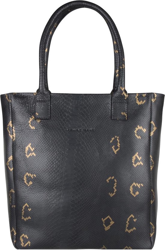 Cowboysbag Shoppers Bag Quartz 13 inch X Bobbie Bodt Snake Black