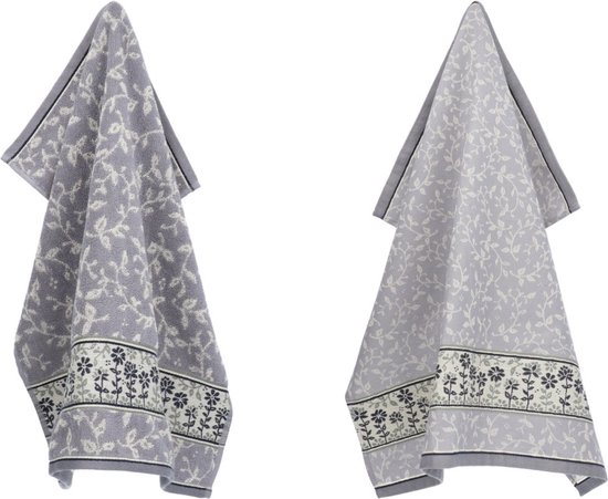Luxe Keukendoek en Theedoek Daydream Grijs| x cm van Bunzlau Castle