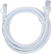 ValeDelucs Internetkabel 1 meter - CAT5e UTP Ethernet kabel RJ45 - Patchkabel LAN Cable Netwerkkabel - Wit
