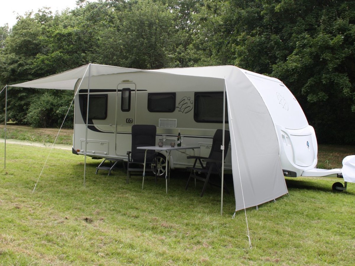 ESVO schuifluifel - maat 1 voor omlooplengte 671 - 710 cm - met ESVO aluminium stokken, haringen en scheerlijnen