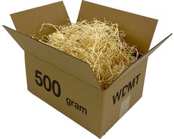 Houtwol opvulmateriaal - 500 gram | Opvulmateriaal voor cadeau | Duurzaam vulmateriaal | Houtwol vulling wijnkist | Bruin