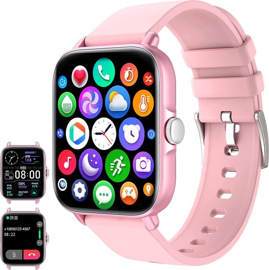 Montre Connectée pour Femme Homme Sport Avec IP67 Etanche Podomètre  Chronomètre pour Android iOS-Rose - Montre connectée - Achat & prix