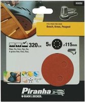 Piranha Schuurschijf  excentrische schuurmachine 115mm, 320K 5 stuks X32252
