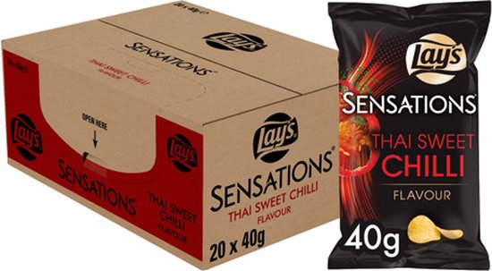Lay's Sensations Thai Sweet Chilli - Chips - 20 x 40 gram | bol