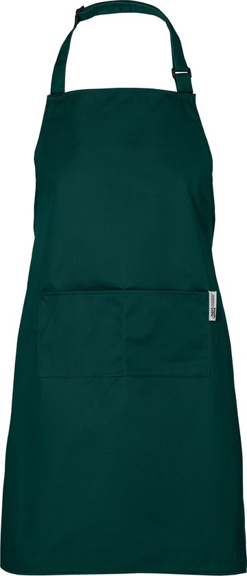 Chefs Fashion - Keukenschort - Groen Schort - 2 zakken - Simpel verstelbaar  - 71 x 82 cm | bol