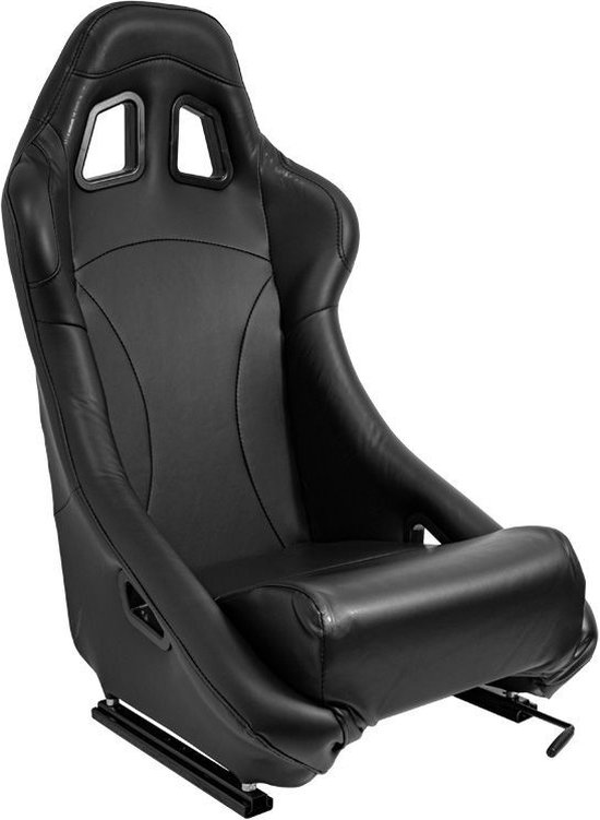 AutoStyle Sportstoel 'BS1' - Beige Kunstleder - Vaste polyester rugleuning - incl. sledes kopen? ✓ Snel geleverd