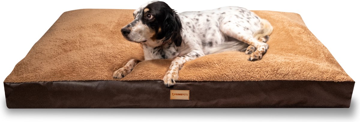 Odolplusz Hondenbed, Knuffelige Slaapplaats Met Omkeerbaar Kussen Afneembare En Wasbare Hoes Vulling Van Huidvriendelijke 100 Polyurethaanspons 100 X 70 Cm Beige 652901976