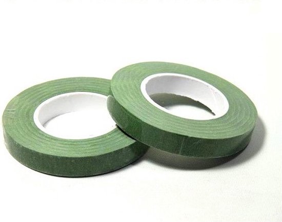 Bloementape - Groen - 12mm 27,5meter
