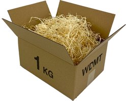 Houtwol opvulmateriaal - 1 kilo | Opvulmateriaal voor cadeau | Duurzaam vulmateriaal | Houtwol vulling wijnkist | Bruin