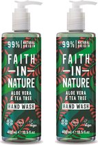 FAITH IN NATURE - Hand Wash Aloe Vera & Tea Tree - 2 Pak