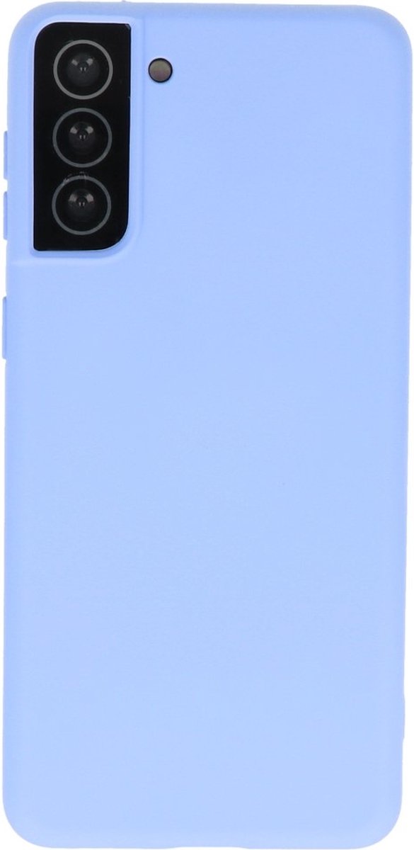 Hoesje 2.0mm Dikke Siliconen Back Cover Kleur Paars geschikt voor Samsung Galaxy S21 Plus