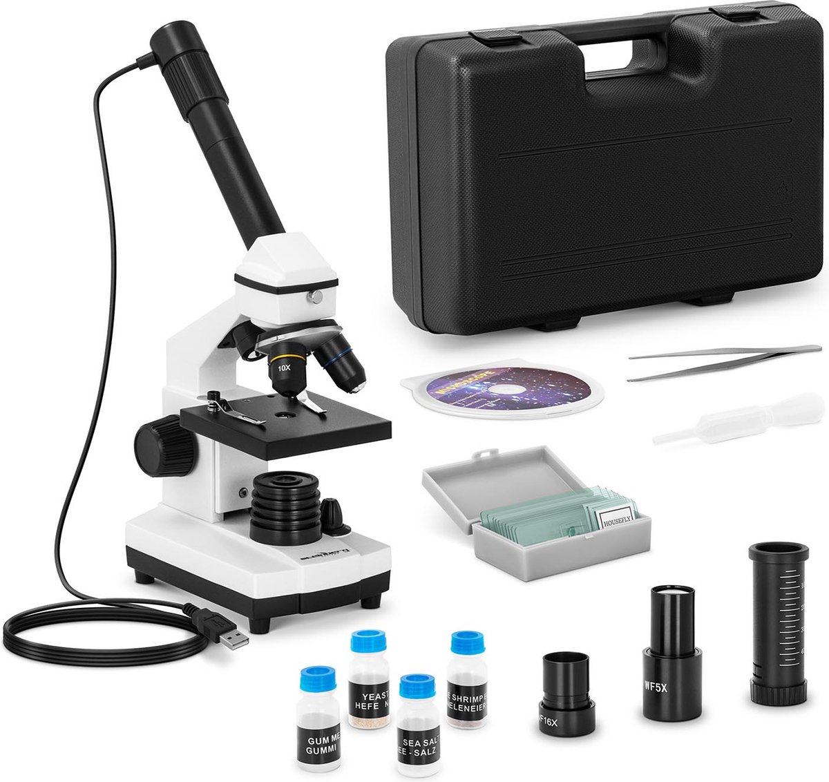 Steinberg Microscoop - 20- tot 1.280x - camera 10 MP - LED - incl. accessoires