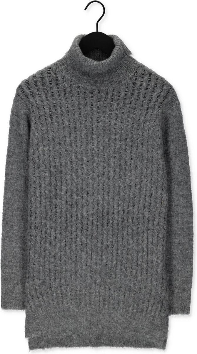 Simple Gio Knit-rec-pes-mer-22-3 Truien & vesten Dames - Sweater - Hoodie - Vest- Grijs - Maat XS