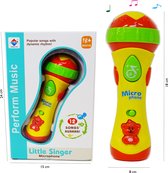 Little Singer - Speelgoed Kindermicrofoon - met 12 muzikale instrumenten - Speelgoedmicrofoon (incl. batterijen)