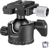 Neewer® - Professioneel 35MM Balhoofd met laag profiel - 360 Graden Draaibare Statiefkop met 1/4" QR-plaat - Waterpas voor DSLR Camera's Statieven Monopods - Max. belasting 26lbs/12kg