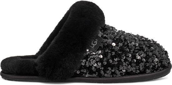 Chaussons UGG Pantoufles II Chunky Sequin pour Femme - Noir - Taille 36