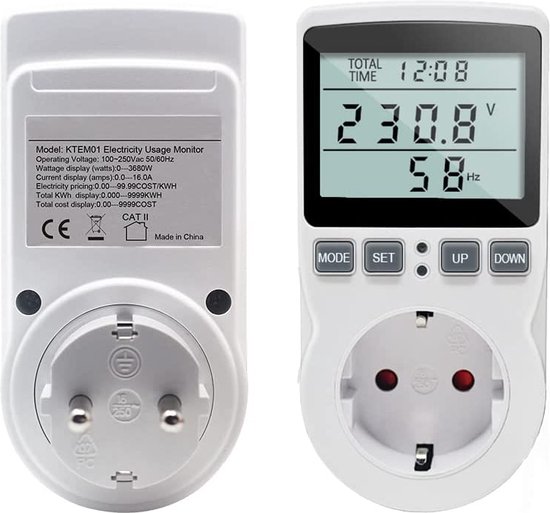 Compteur électrique numérique avec LCD