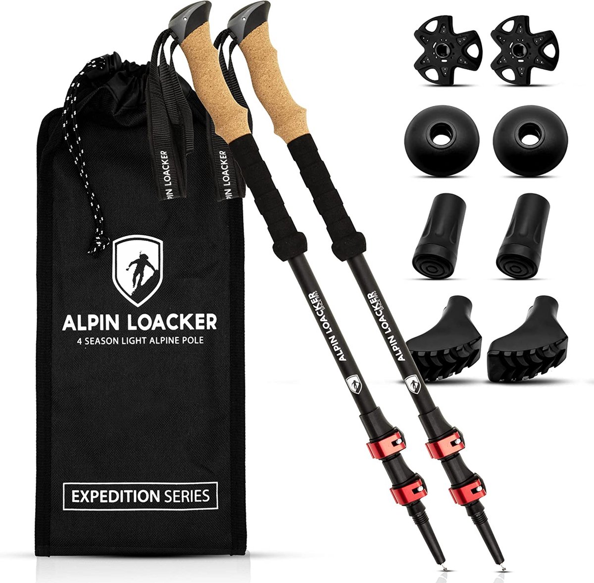 Luxe Nordic wandelstok - Nordic walking stokken - wandelen bergen - vrije tijd sport