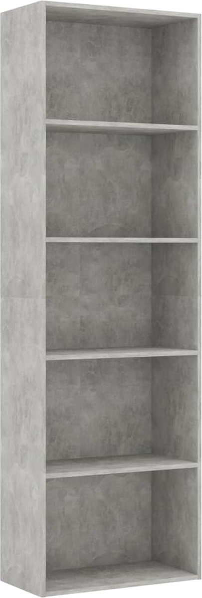 VidaXL Boekenkast 60x30x189 cm spaanplaat zwart eikenkleurig