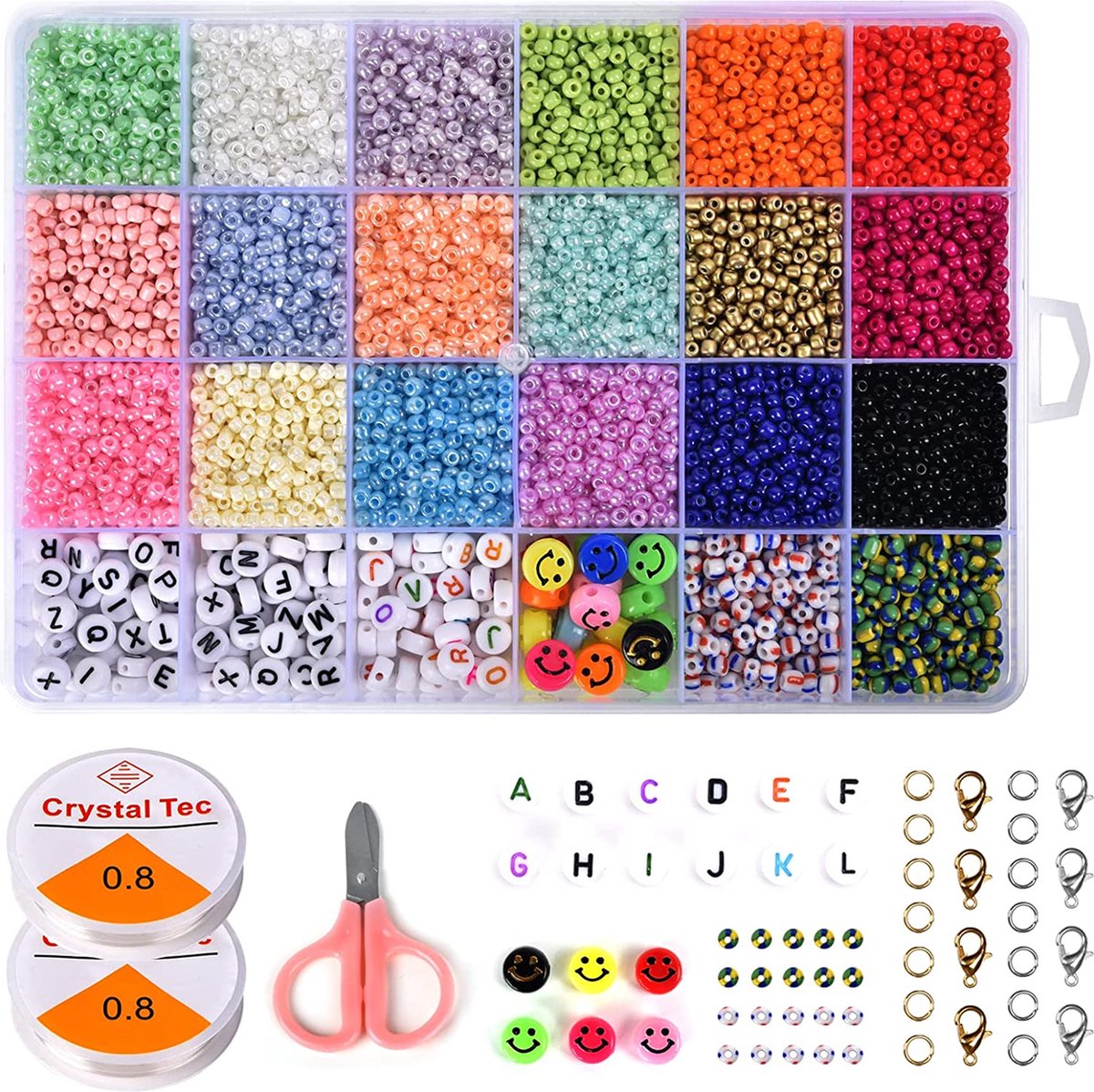 DIY kralen Cadeau set – Voor meisjes vrouwen – DIY - diy sieraden handgemaakte kleurrijke set - alles wat je nodig hebt accessoires set